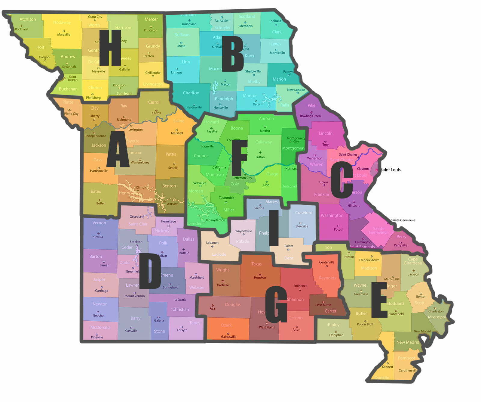 MCMEA Missouri County Map